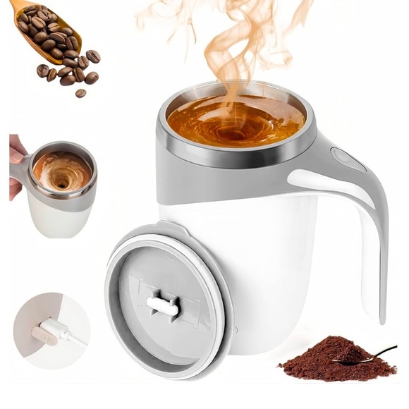 Magnetic Stirring Coffee Mug - Picture 2 of 5